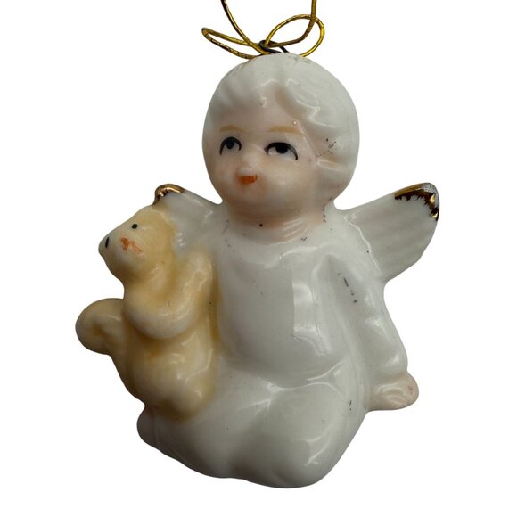 Christmas Around The World Angels Set 4 Porcelain Ornaments with Animals - Picture 7 of 10